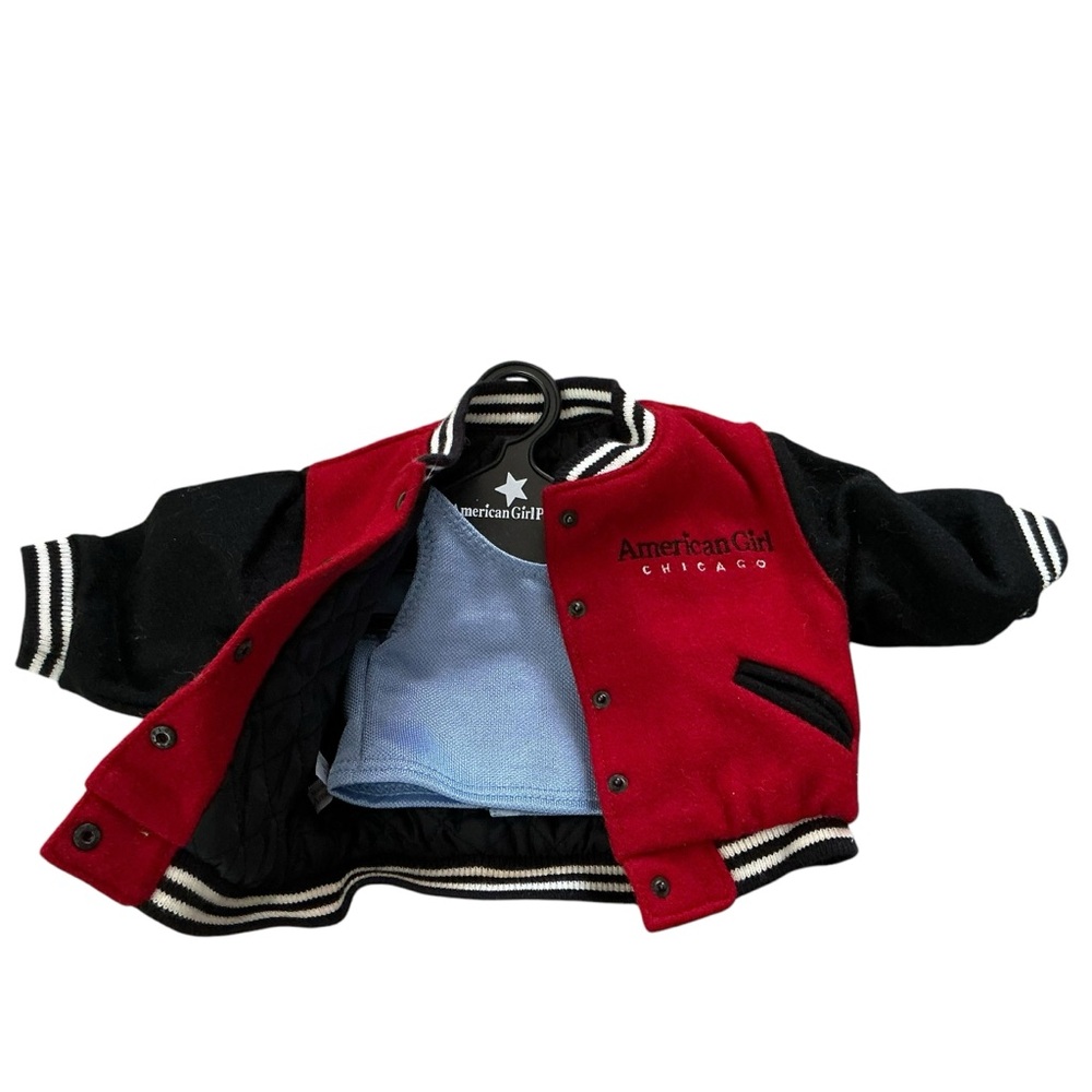 American girl place Chicago jacket and top for doll 18”